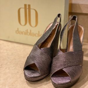 DANI BLACK SLING BACK HEELS